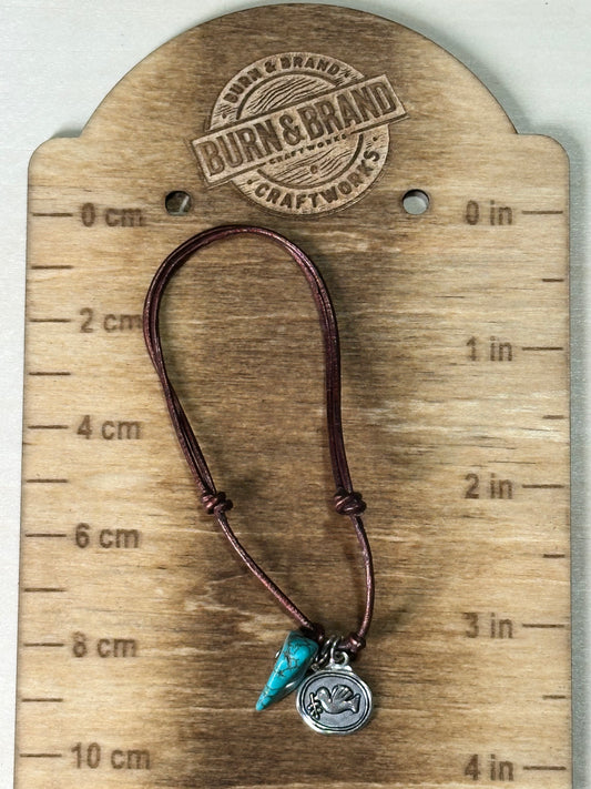 925 and turquoise adjustable